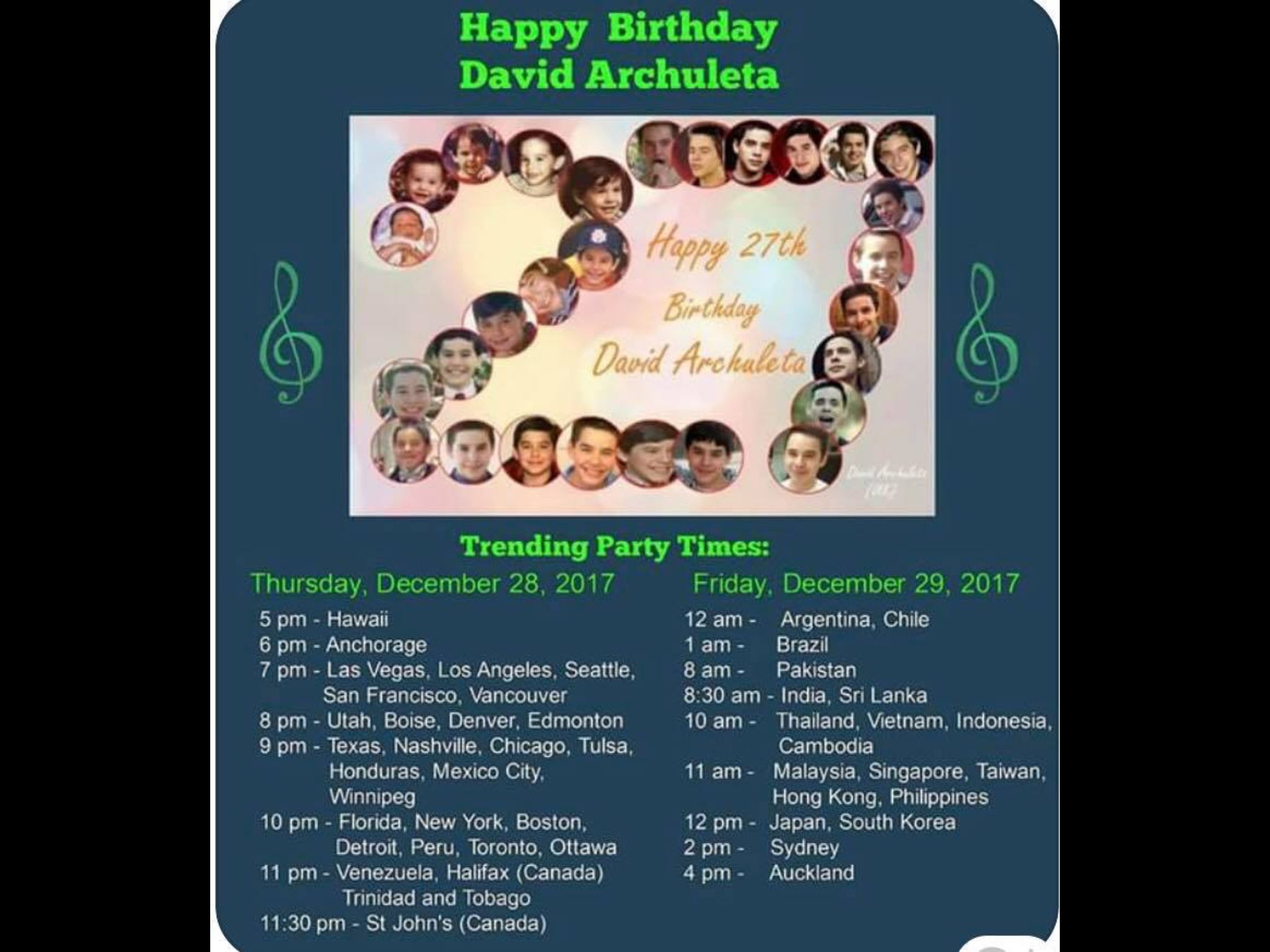 ARCHIES... Please join message Party 
Trending Topic: Happy Birthday David Archuleta. 