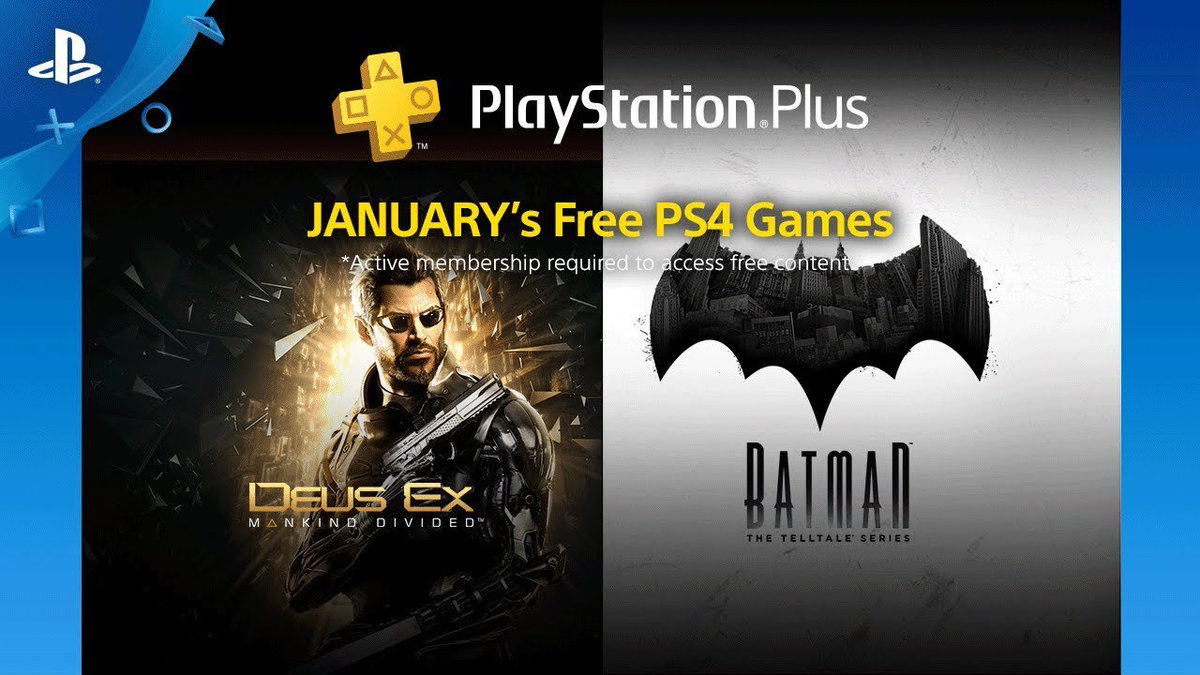 PS plus games January 2018