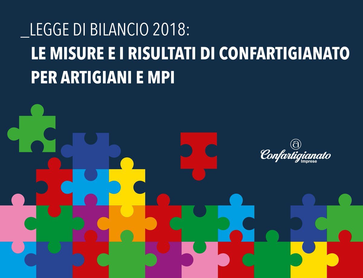 LEGGE DI BILANCIO 2018: LE MISURE E I RISULTATI DI #CONFARTIGIANATO PER #ARTIGIANI #IMPRESE #FAMIGLIE E #MPI sardegnaimpresa.it/legge-bilancio…