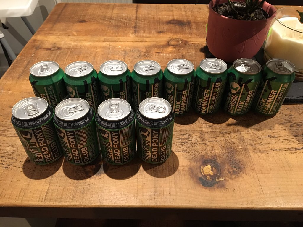 ocr4charity's tweet photo. @BrewDog got my first ever order as a equity punk. Excited was not strong a enough word! However the mixed case appears to be weighted towards Jackhammer. Shame as Dead Pony is my favourite. Thought it was meant to be 4x6? https://t.co/YHTR7iu2RX