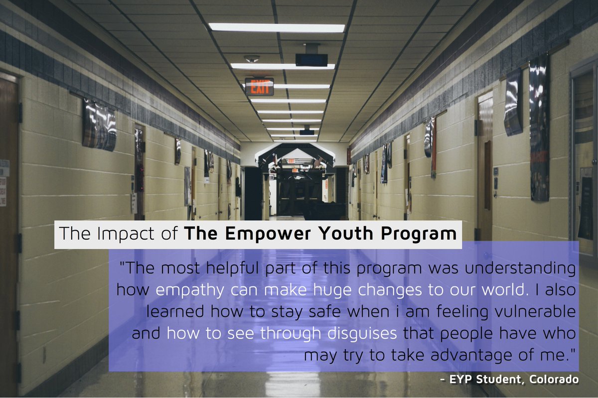 iEmpathize's tweet photo. The #EmpowerYouthProgram is positive, empathy-building exploitation prevention for youth. #iEmpathize https://t.co/jsLrTnWs6u