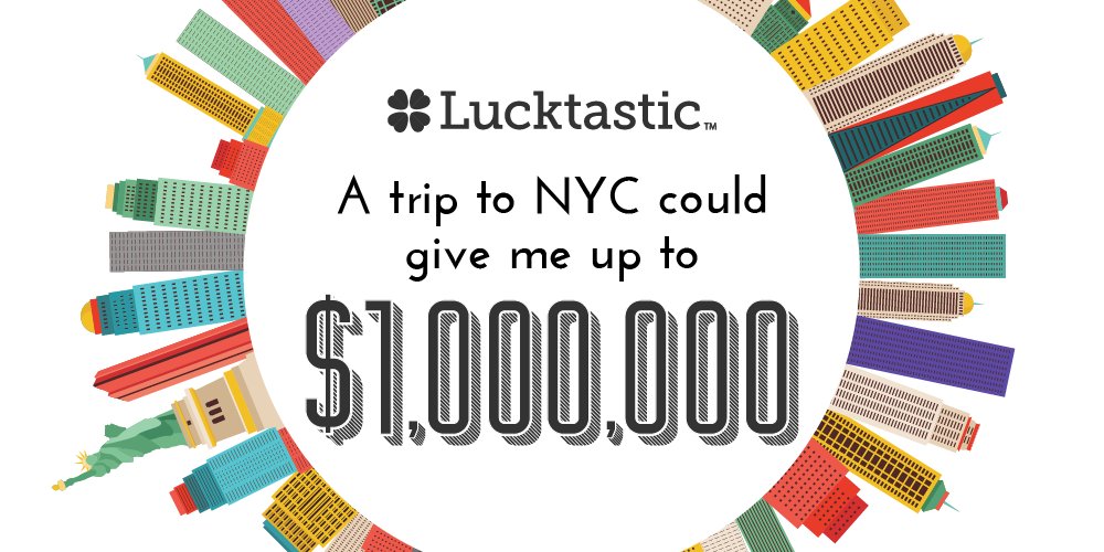 DevinFoo's tweet image. A trip to NYC could give me up to $100,000! lucktastic.com/twShareFunnel