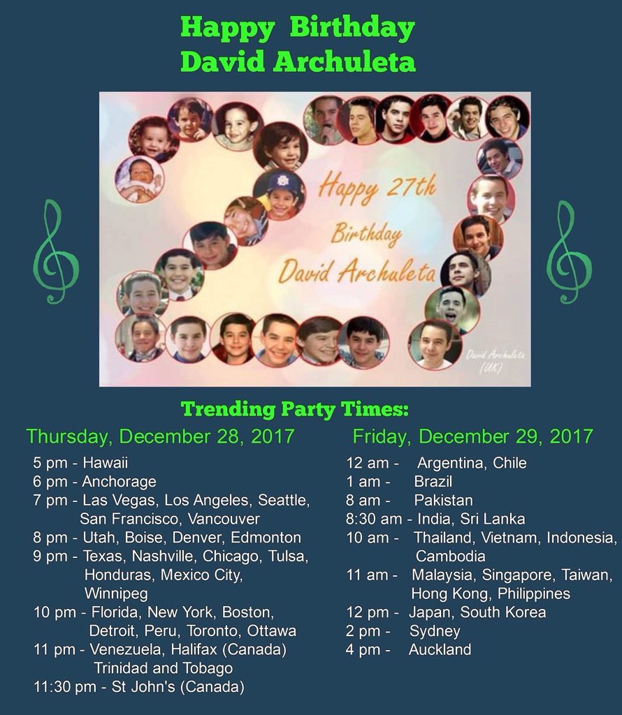 Get ready for tomorrow . Phrase is with all capitals, no punctuation Happy Birthday David Archuleta 