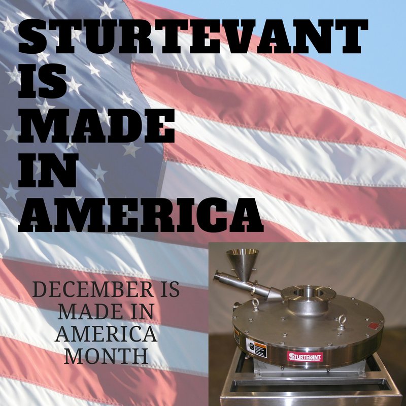 TheMicronizer's tweet photo. December is Made in America month. Our Micronizer is #MadeinAmerica and we’re proud of that. https://t.co/rcRhdFJOdU #PerfectingParticleSize https://t.co/lj4CcouMiF