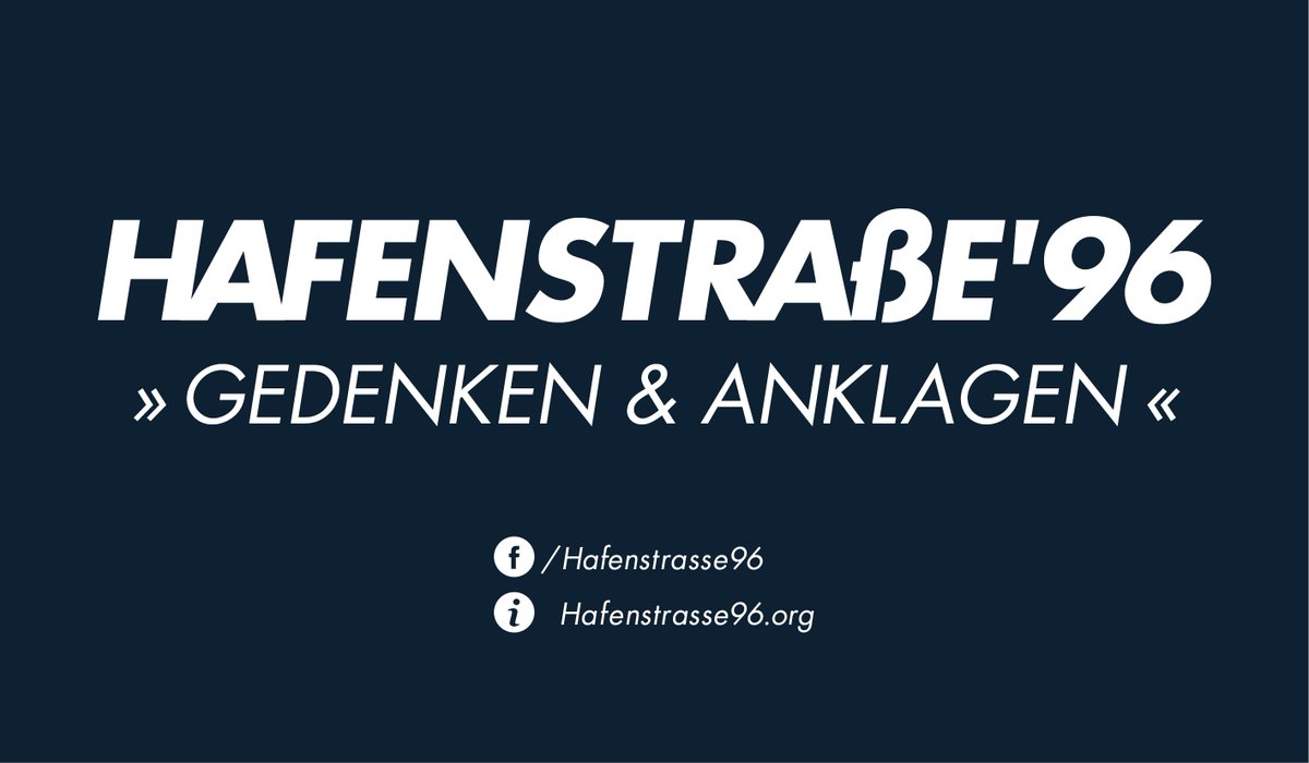 Am 18. Januar gedenken wir den Betroffenen des Brandanschlags in der #Hafenstrasse! Niemals werden wir vergessen, dass #RassismusTötet! #Hafenstrasse96 #KeinVergessen
facebook.com/events/8425789…