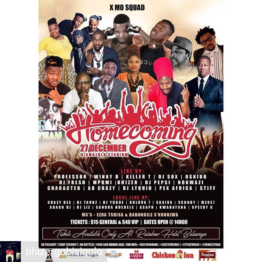 HelemPro's tweet photo. #HomeComing2017
TONIGHT 27 DECEMBER @AMAZULUSTADIUM #BULAWAYO #ZIMBABWE #Oskido50DegreesExperience #ibelieve @oskidoibelieve @mpumi_somandla @djfreshsa @professorkalawa @nokwazidlams @djsoxsa @character2017 @bhizergobisiqolo @abcrazyfans @pex_africah and many more https://t.co/MIW7Akpce0