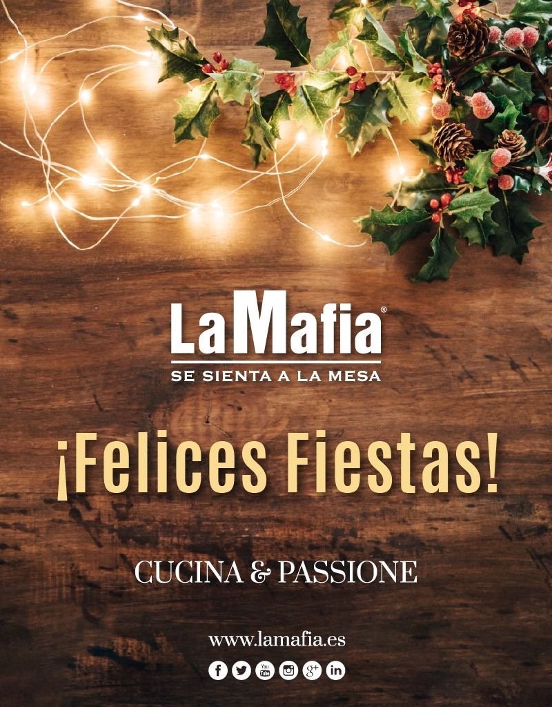 Desde #LaMafiaMarbella os deseamos unas #felicesfiestas rodeados de buena gente. ¡Y recordad que los menús de #navidad siguen llenando nuestro restaurante!