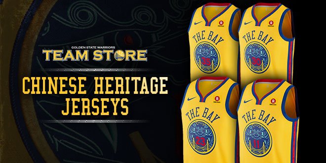 Warriors Chinese Heritage Jerseys Photo Gallery