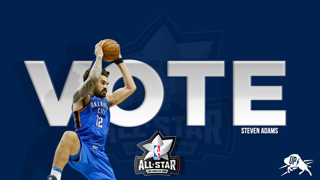 BoomtownHoops's tweet photo. 13.7 PPG*
8.9 RPG*
63% FG*
11 Double-Doubles
1 Awesome Head of Hair

(*Career-Best)

Let's send Big Kiwi to the All-Star Game. Retweet to vote for Steven Adams. #NBAVote https://t.co/KgJqssYdxi