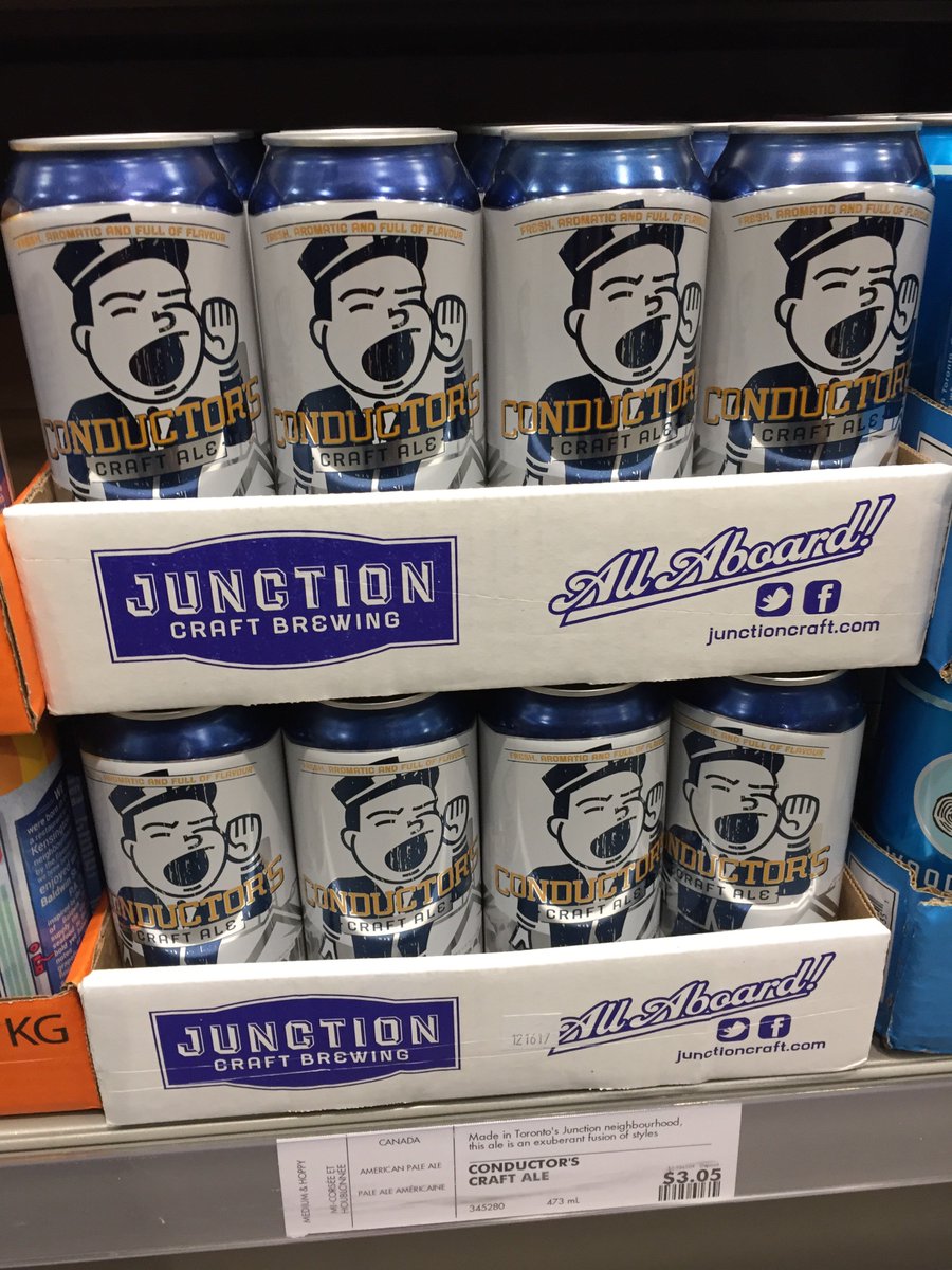 JUNCTION_CRAFT's tweet photo. All Aboard @LCBO
#JunctionRoadBlackLager
#EngineersIPA #Schwarzbier #ConductorsCraftAle #TorontoCraftBeer #OntarioCraftBeer #Aleyards #JunctionTO π»π https://t.co/vVQPe7tPhN