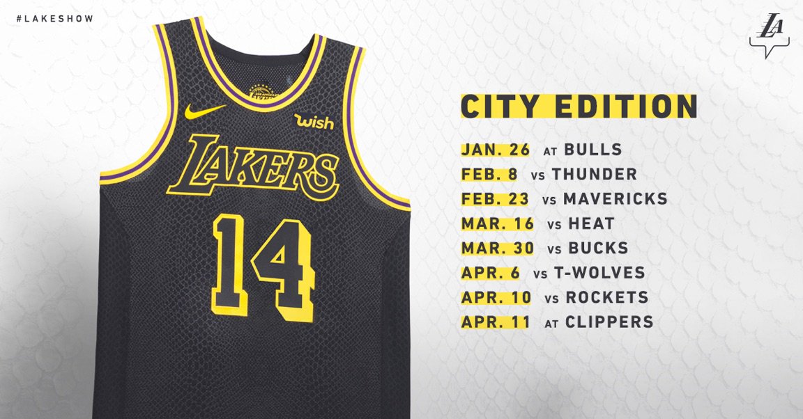 lakers city edition jersey black