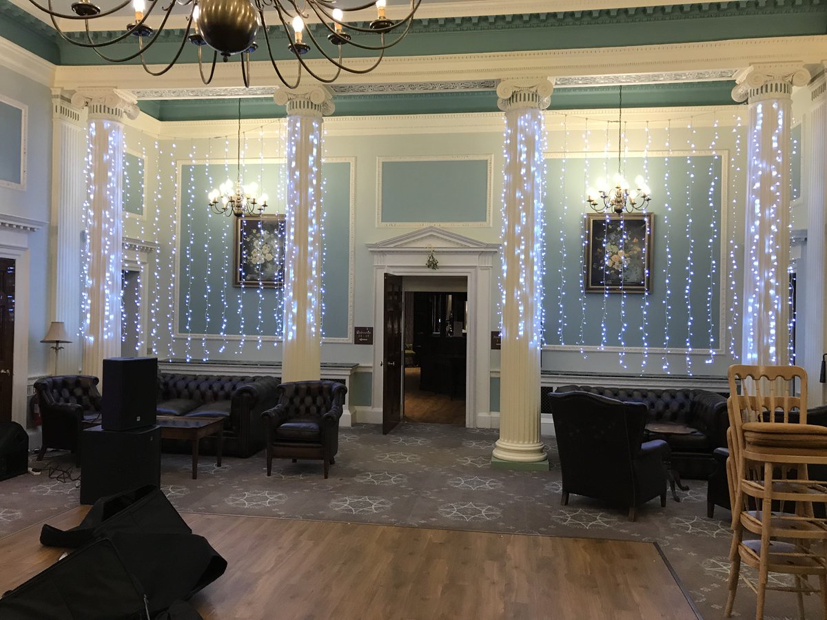 Fairy light curtain at <a href="/DentonHall/">Denton Hall</a> 
#wedding #weddingideas #venuedecor #venuedressing #lighting