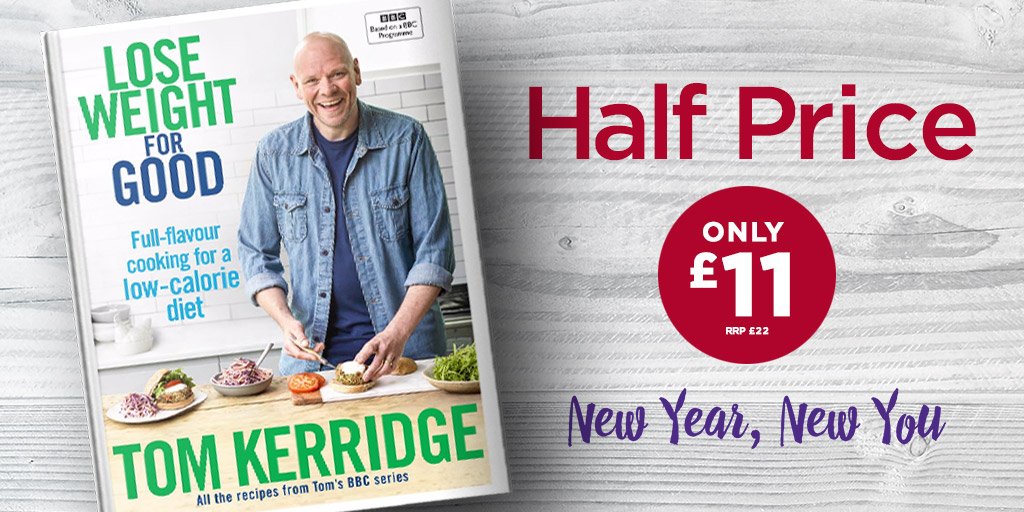 WHSmith's tweet photo. Calling all @ChefTomKerridge fans! His new book Lose Weight for Good is out tomorrow and is just £11 in our High Street stores. Filled with fantastic recipes, you'll want to start cooking some of his delicious dishes right away! #WHSOffers https://t.co/ch5Yr8g70m