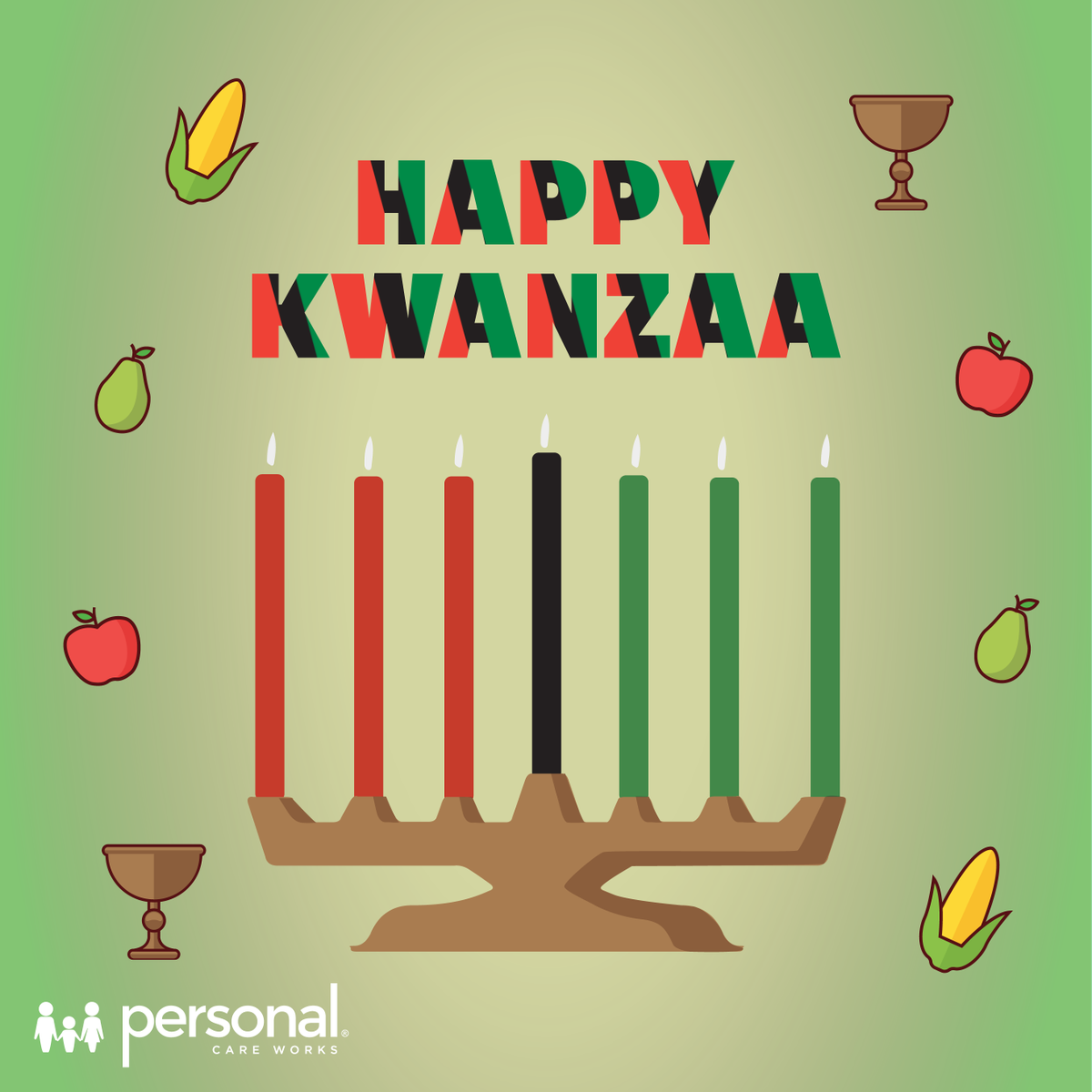 PERSONALCWDTCOM's tweet photo. Happy Kwanzaa from Personal Care Works #Kwanzaa2017 #HappyKwanzaa #Togetherness https://t.co/dI1B7btuRK