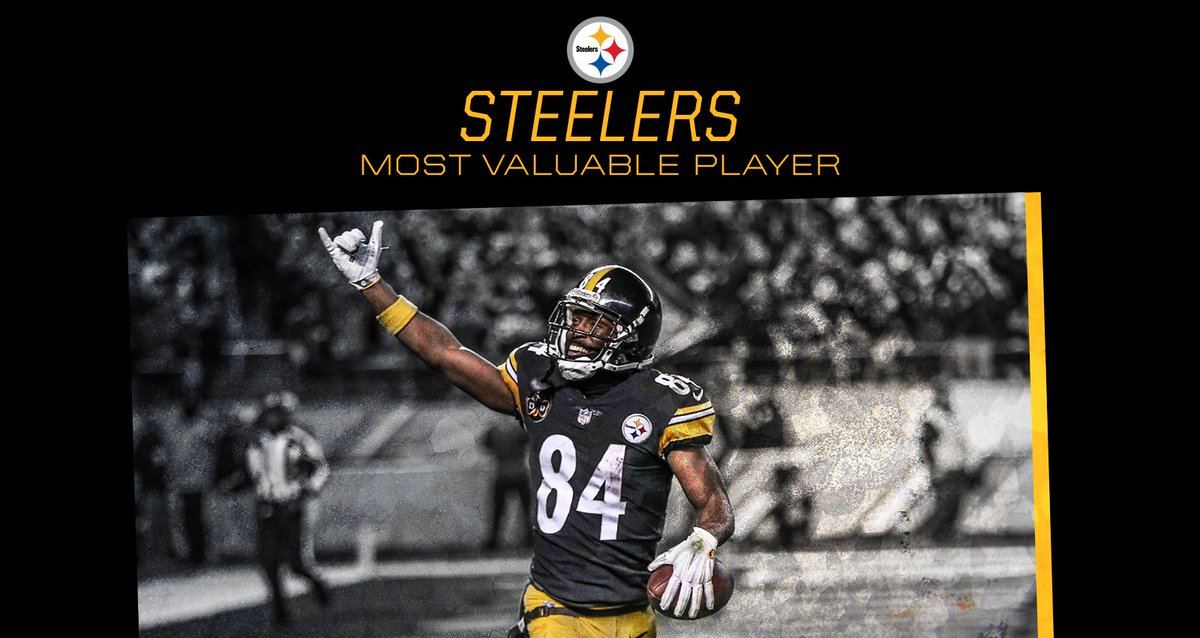 steelers's tweet photo. Antonio Brown was voted the team's Most Valuable Player by his teammates.

MORE: https://t.co/SVuRbTEoia https://t.co/Ru4PnaMJka