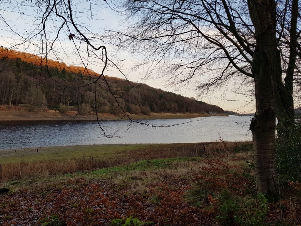 Damflask at dusk. A beautiful Sheffield walk today.
