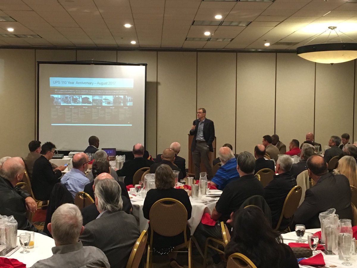 Great event this morning with #UPS CEO David Abney who came to speak at the UPS Alumni breakfast in South Cal.