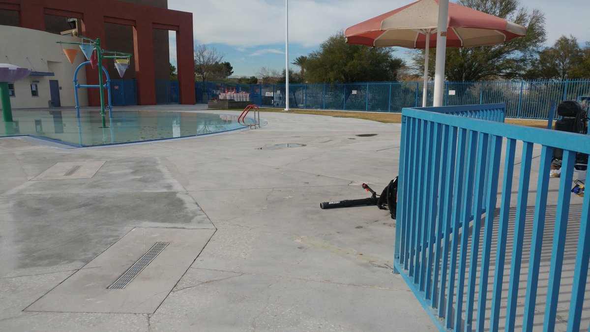 MfgCorp's tweet photo. Here are some before pictures from the Multigenerational Center Henderson NV. TUFF Coat is being applied this week! Can't wait to see it finished! #tuffcoat #pooldeck #safetyfirst https://t.co/MGAyxAIfe3