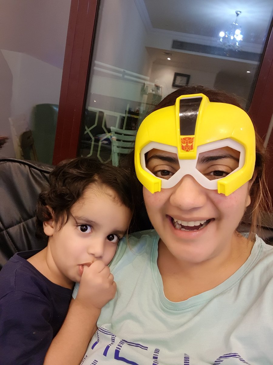 mahwashajaz_'s tweet photo. Two year old insists that I put this and not take this off. #NoLogic #BasKids https://t.co/CrYuHGVMcj