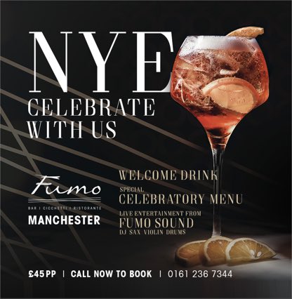 SanCarlo_Fumo's tweet photo. Over Christmas? Making plans for #NYE ... let us help! #Manchester #Birmingham #FumoSound @Six15AM @six15events https://t.co/HLLZtef5my