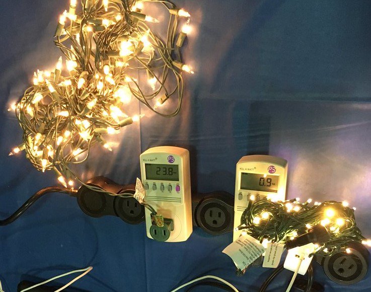 NEED_Project's tweet photo. Most holiday lights go on sale after the holiday! Upgrade to #LED lights for next year! Lower energy bill, brighter light, &amp; last longer.  Check out pg. 25 to compare the cost of light w/ different types of bulbs - https://t.co/2pIJPERJFh
#EnergyEfficiency https://t.co/5IlOcX75E0