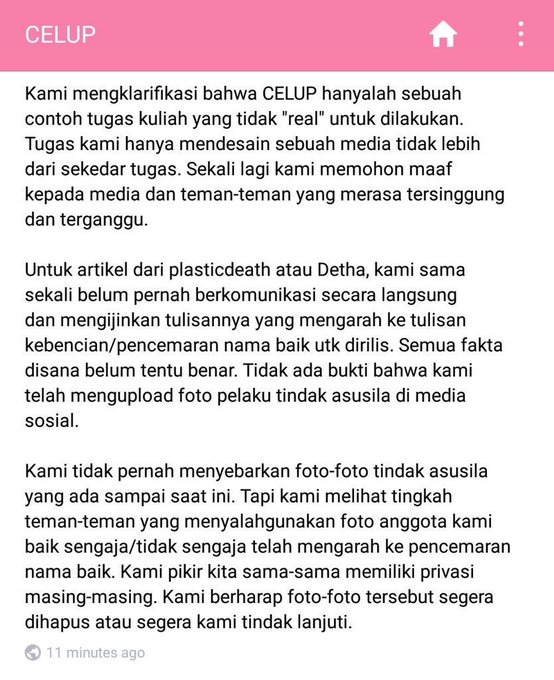 Klarifikasi Celup