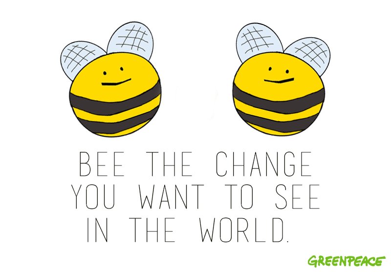 We can all do our part. 🐝 RT if you agree!