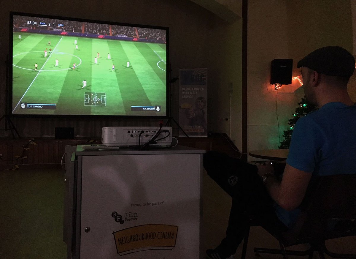 BOCNewcastle's tweet photo. Got a NEW GAME for Christmas? Don't miss your chance to play it on our 5m HD Cinema Screen this Sat, 30th Dec. We still free slots 5pm-10pm.

Play solo or challenge your friends to a mini-tournament 4 friends playing for an hour works at only £12 each!!!

https://t.co/dON8wE2MV1 https://t.co/x0mdoqwYgm