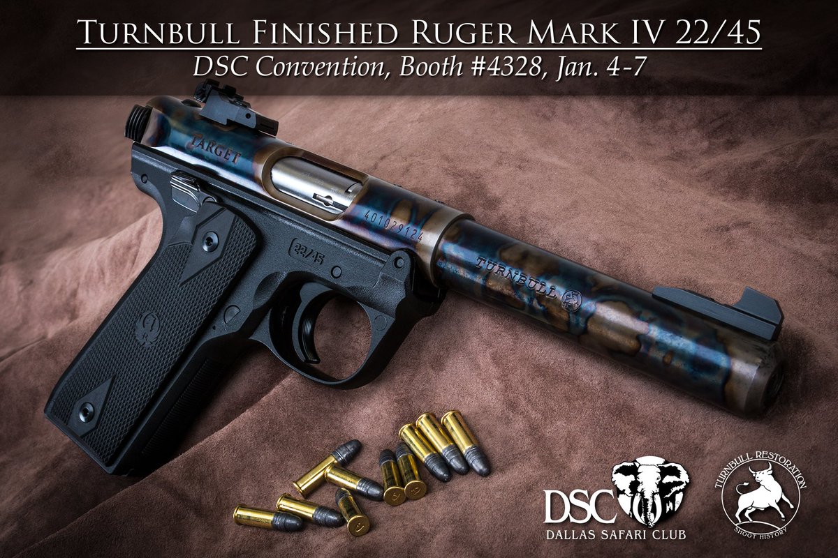 ShootHistory's tweet photo. Two days to DSC! @dscnewscenter #SHOOTHISTORY, #TURNBULLRESTORATION, #ruger, #rugermarkiv, #semiauto, #rimfire, #22lr, #targetshooting, #colorcasehardening, #dscconvention, #dallassafariclub, #dscshow2018, #gunsmith https://t.co/46HSHUtd6E
