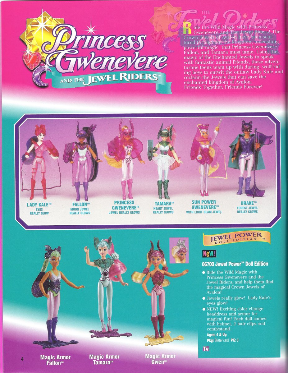 Princess Gwenevere And The Jewel Riders Archive Sur Twitter Did You Know There Was Supposed To Be A 2nd Wave Of Jewelriders Dolls This Is A Page From The 1996 Hasbro