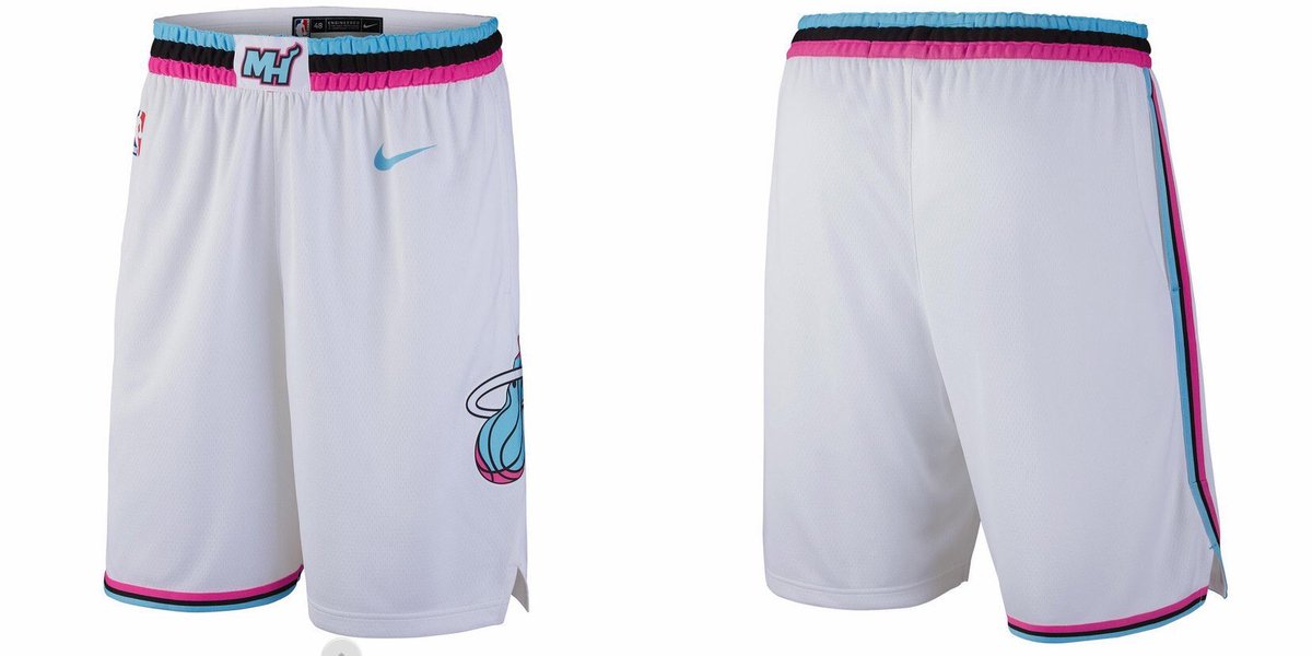 miami heat city jersey shorts