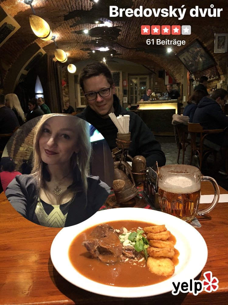 KasuomiRetro's tweet photo. Erster Abend in Prag 😁 (@ Bredovský dvůr) #Yelp #Yelfie https://t.co/IiOrzhVDV4 https://t.co/rTGfpJwJd3