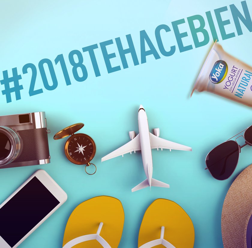 YogurtYoka's tweet photo. ¡Ojalá que este nuevo año viajes a donde sea que te propongas, y pases momentos inolvidables! #2018TeHaceBien https://t.co/gcAcxeYQ07