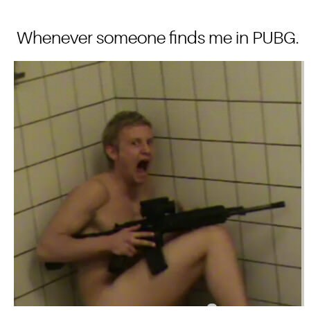 psykomantis's tweet photo. I sure played a lot of #PUBG this weekend on #XboxOne  I've not bought into the hype until now.  I even gifted 2 copies to friends.  For what it's worth, this meme encapsulates just about every encounter I've had.  #GoodTimesman  #Videogames #Gaming #Xbox https://t.co/YXg7gs01bR