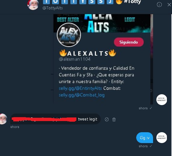 BlockDroidd's tweet photo. @TottyAlts 100% Legit!
Pues claro coniou, perdón mucho vegetta https://t.co/OEqsZkexwv
