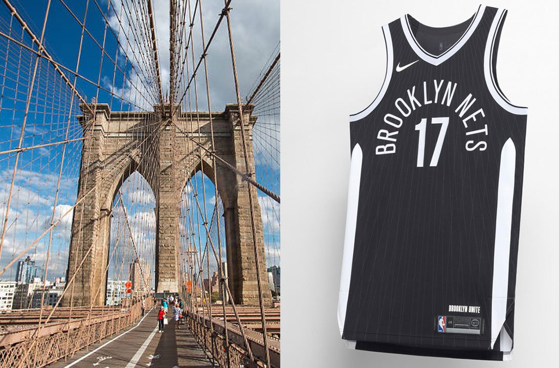 The Nets get awesome new jerseys inspired by the Brooklyn Bridge - Curbed NY