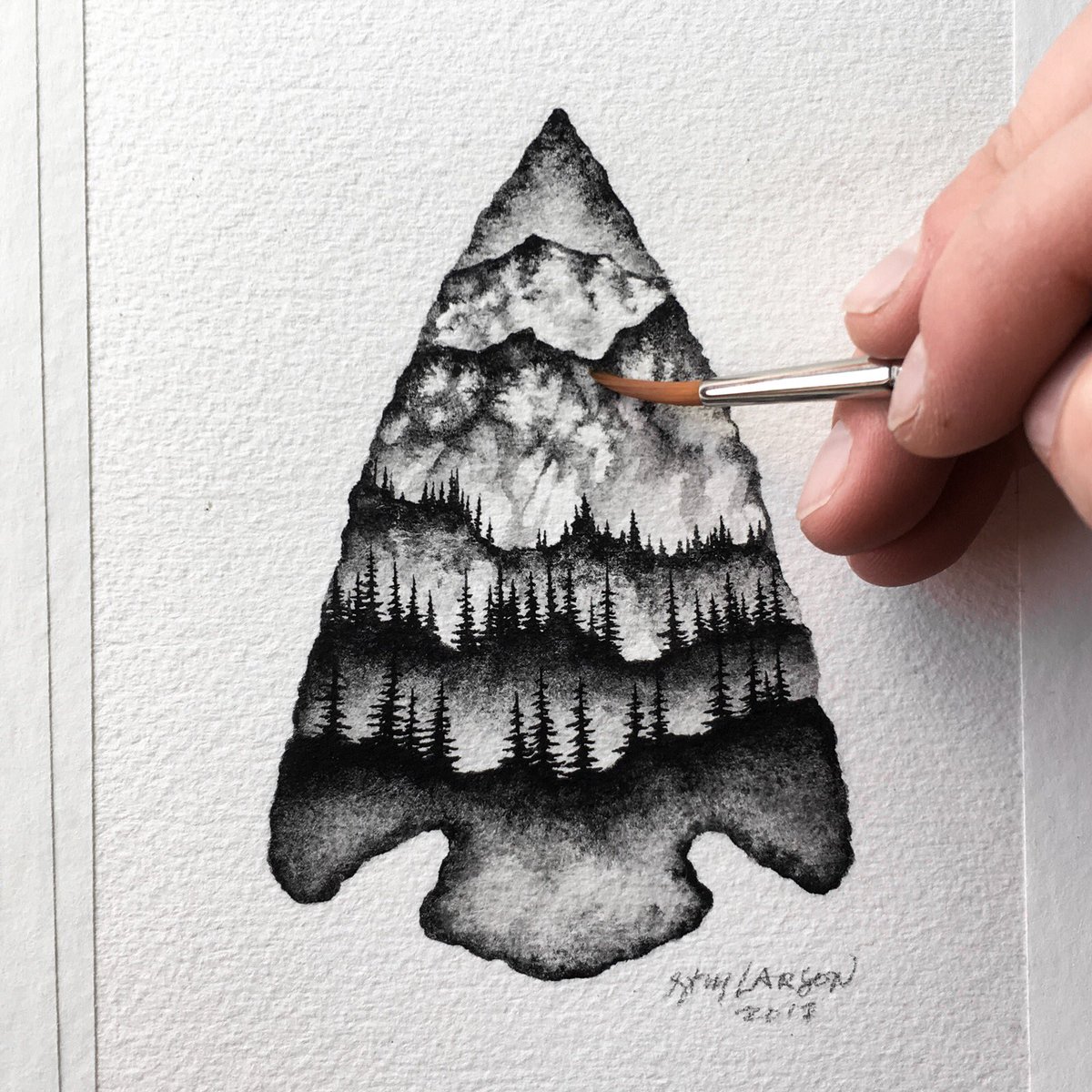Sam Larson (@samlarson) on Twitter photo Watercolor Watercolor