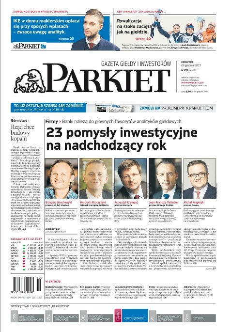 stec_andrzej's tweet photo. Czwartkowy @Parkietcom https://t.co/lKQRferGdM