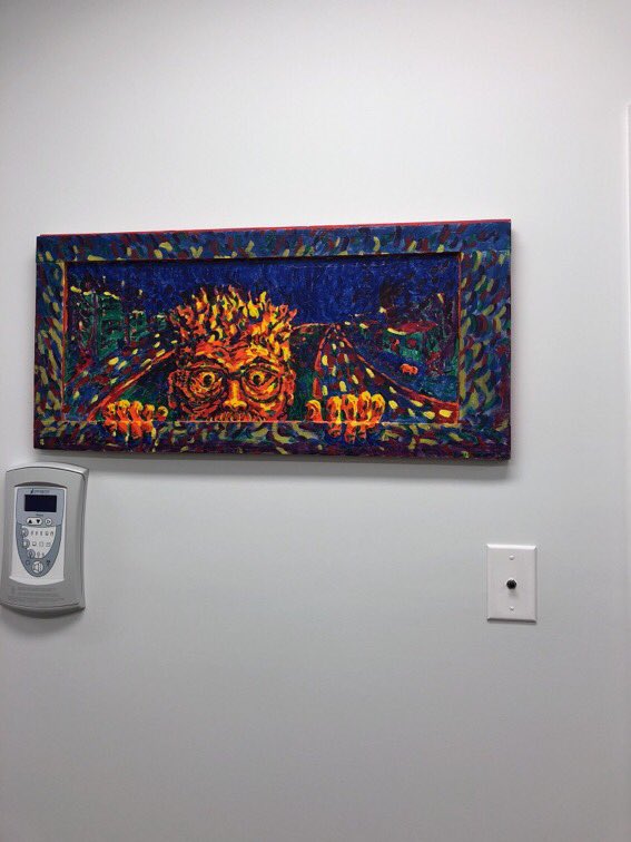 TheMainLain's tweet photo. Painting at my dentist bares a striking resemblance to @mrBobbyBones @mrBobbyBones https://t.co/9GEglWGiq1