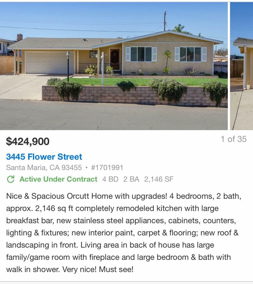 erapollyRE's tweet photo. SOLD!!! For List Price!! $424,900✨🏡✨. Lovely home in Orcutt!! Special thanks to Shiloh @shiloh_merica_flagg_realtor and Rachel Buchan at Fidelity! Let us help you find your #homesweethome #teamepre #whosyourrealtor #santamariarealestate #orcuttrealestate #centralcoasting https://t.co/bc0YbqxFyD