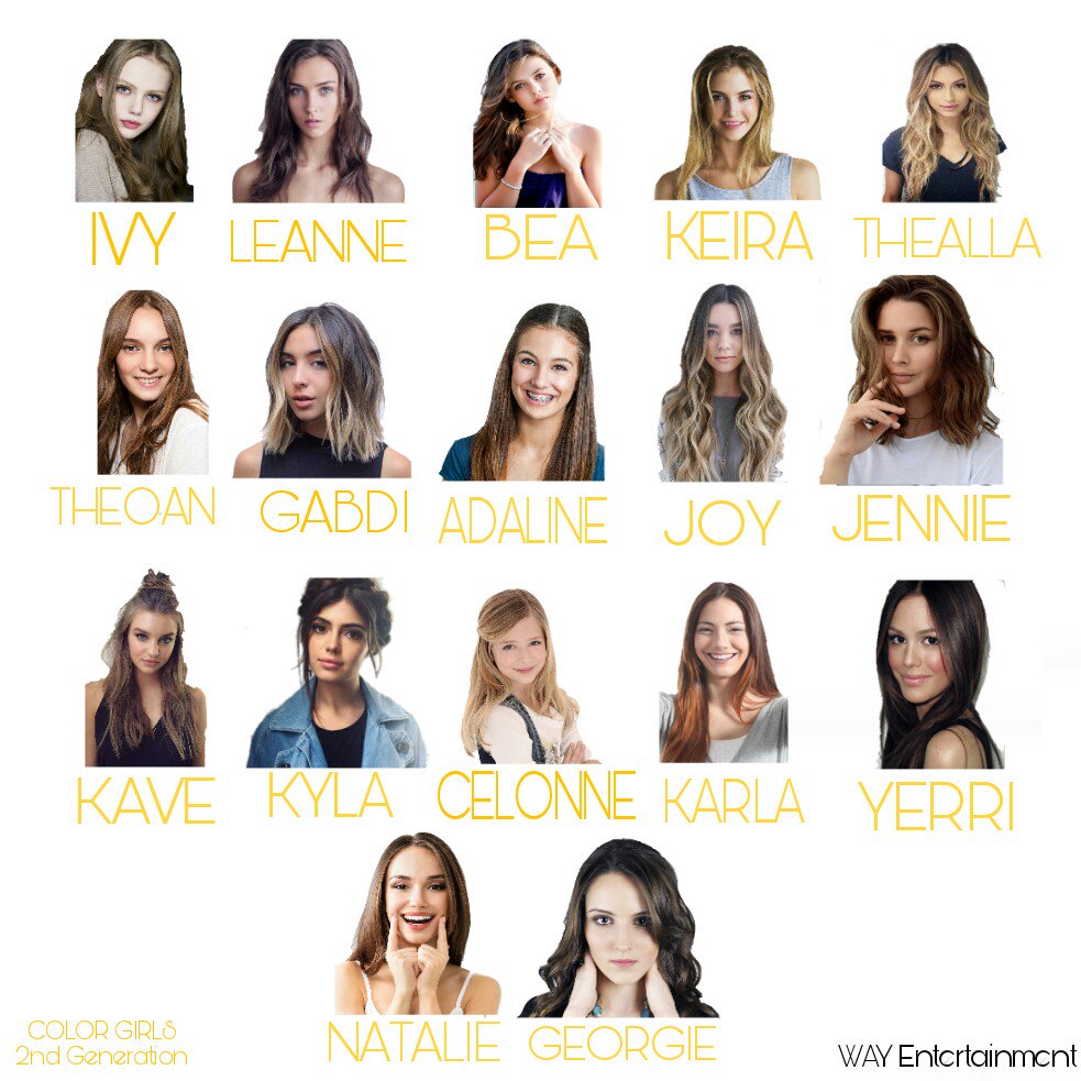Girls19Official's tweet photo. @WAYEColorGirls 2nd Generation: https://t.co/YMkTBfbK5p