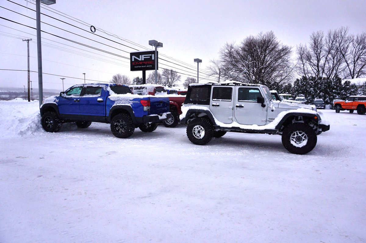 NFIEmpire's tweet photo. Setting records in Erie! No quit at NFI Empire! We are having a blast with our 4x4s in this snowpocalypse!
Come out & drive a 4x4 home today.
#snowpocalypse #eriepa #snowfallrecord #snowday2017 https://t.co/FbklF872UV
