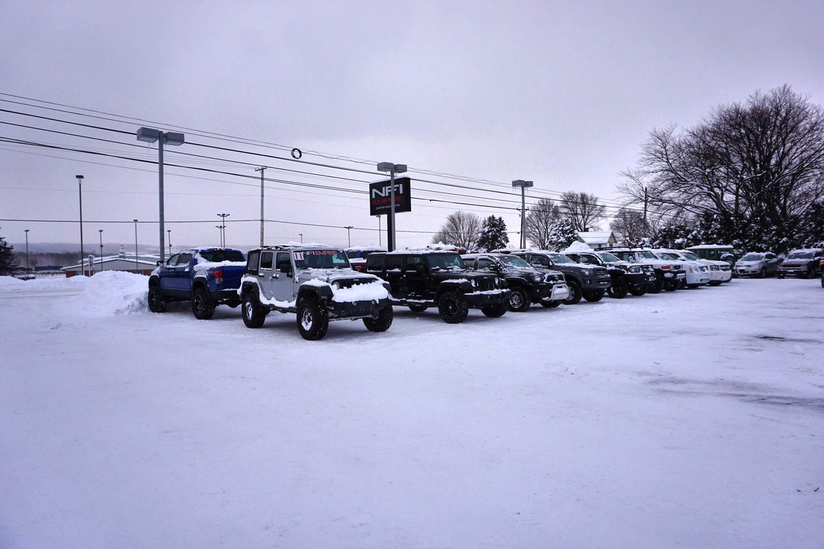 NFIEmpire's tweet photo. Setting records in Erie! No quit at NFI Empire! We are having a blast with our 4x4s in this snowpocalypse!
Come out & drive a 4x4 home today.
#snowpocalypse #eriepa #snowfallrecord #snowday2017 https://t.co/FbklF872UV