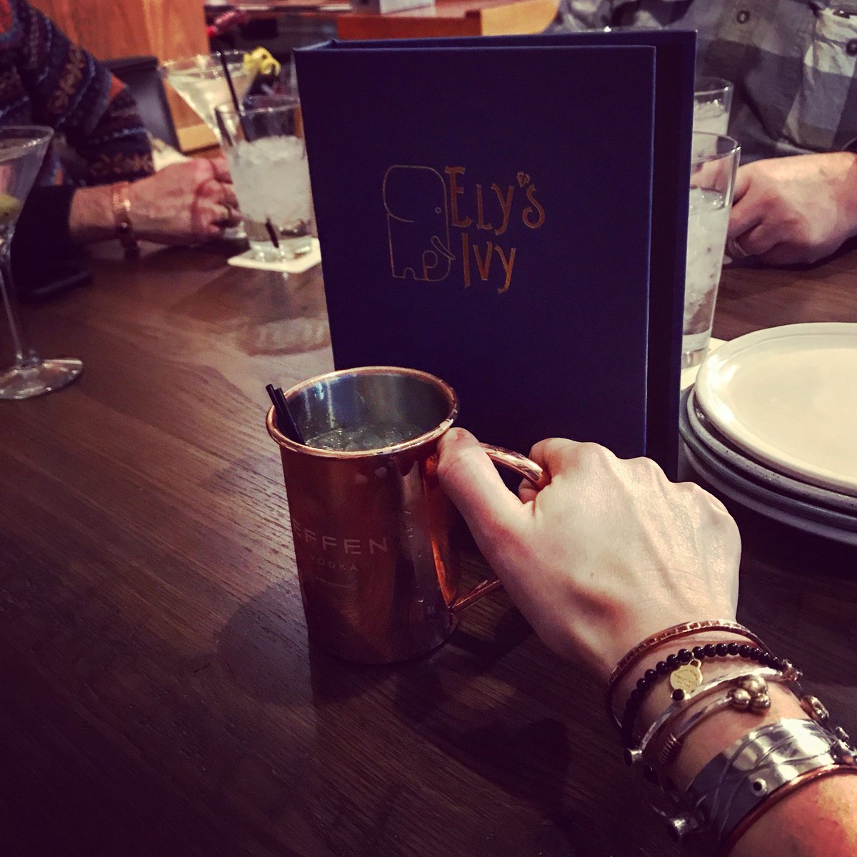 Badman_Design's tweet photo. The BD Crew went out last night to our South 3rd Street #neighbor @ElysIvy to #celebrate #Christmas & it definitely was a #BDbraceletparty #GoDowntownGF #GFisCooler #BDcrew #outandabout #BADstaff #badmandesign #downtown #grandforks #northdakota https://t.co/VKt5YhPP4Q
