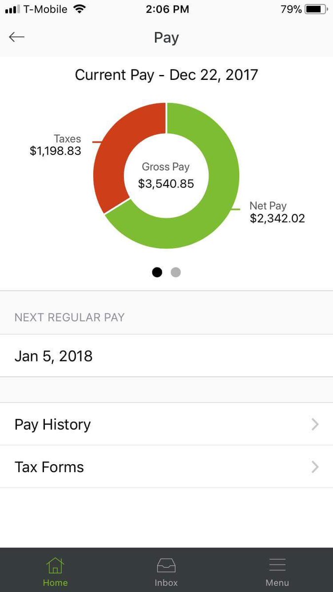 megrs12's tweet photo. @realDonaldTrump It’s crazy what the working class has to pay biweekly! I’m hoping for #change #TaxCuts https://t.co/ViVChawqB6