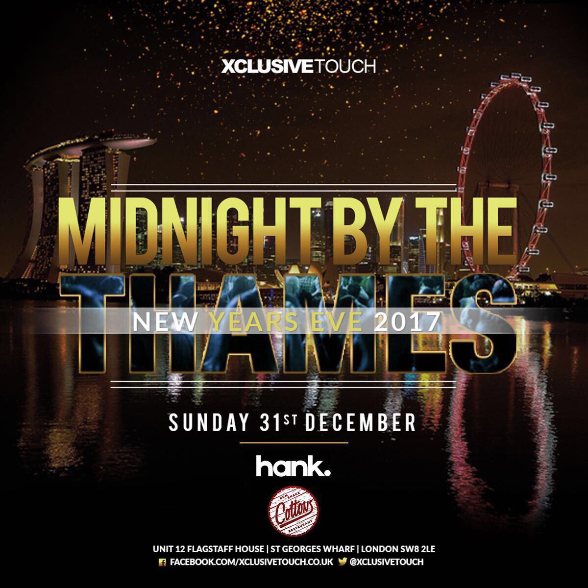 hank_dj_'s tweet photo. Catch me playing all things hip hop, R&amp;B and commercial this NYE by the Thames @CottonsLDN for @xclusivetouch #NYE2017 https://t.co/t8BfgVoIaV