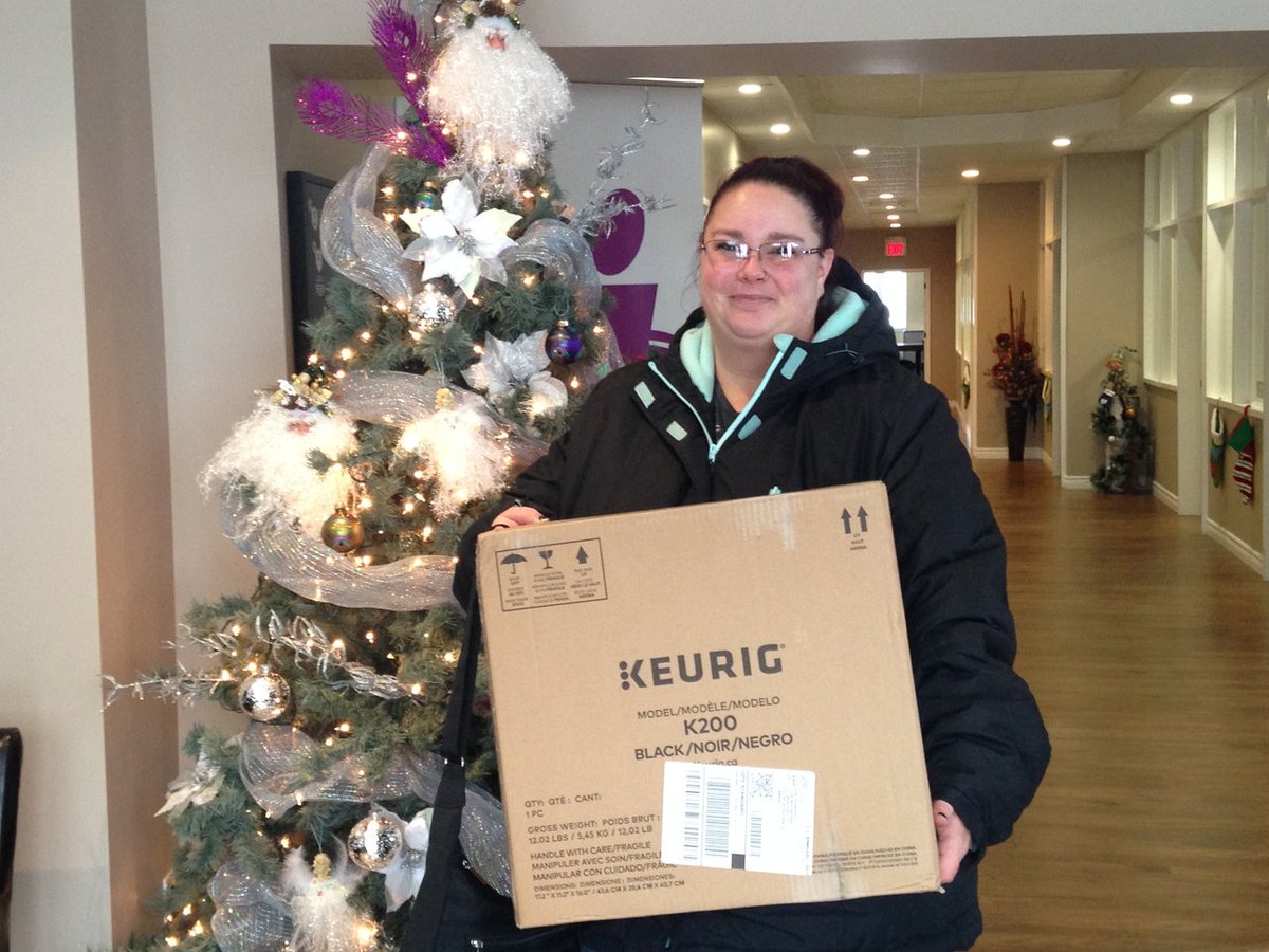 Congratulations again to Candice Sheridan, our Day 1 winner in Excalibur's 12 Days of Christmas Giveaway who won a Keurig K200.

Thank you again to everyone who took the time to enter! Enjoy your prize Candice!