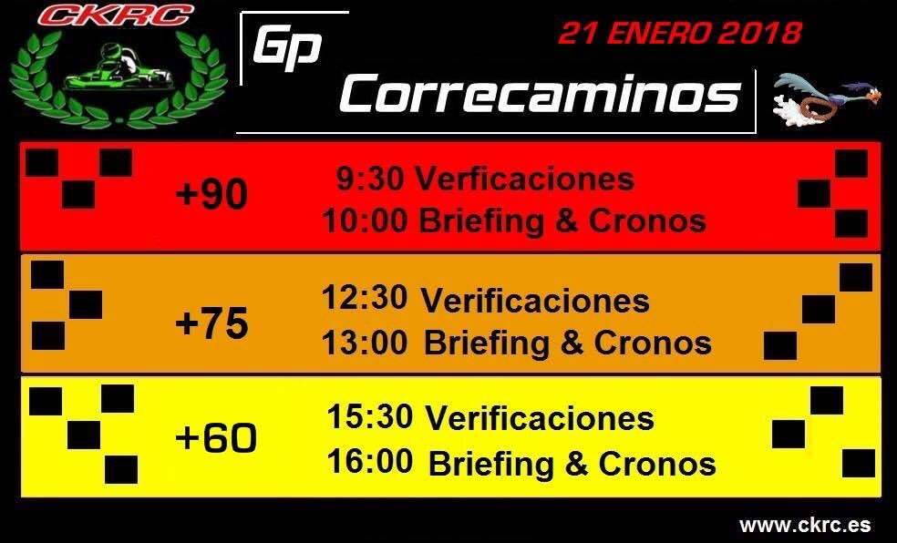 CKRC_KARTING's tweet image. CKRC 2018 GP1 Correcaminos 
Trazado Largo / Horarios