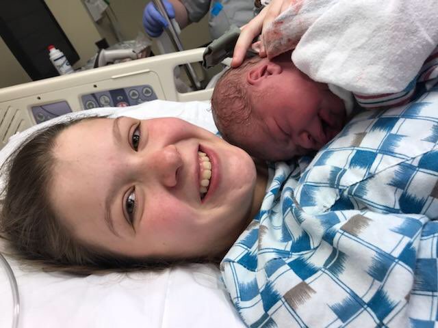 The_AlyssaFord's tweet photo. Evan Alexzander Ford. 9lbs 1oz and 20 1/2 inches. I never thought I could love something so much 💙 https://t.co/jUJoUN2k6v