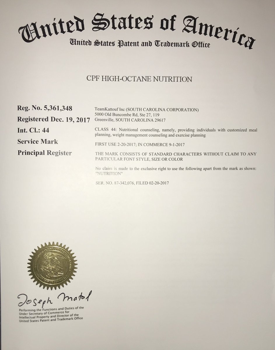 FuelKeeper's tweet image. Thrilled about another Registered Trademark in the books, CPF High-Octane Nutrition®!